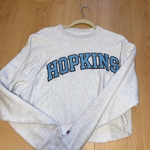 cropped champion crewneck